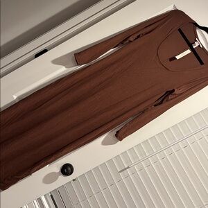 Victoria's Secret Brown Long Sleeve Dress